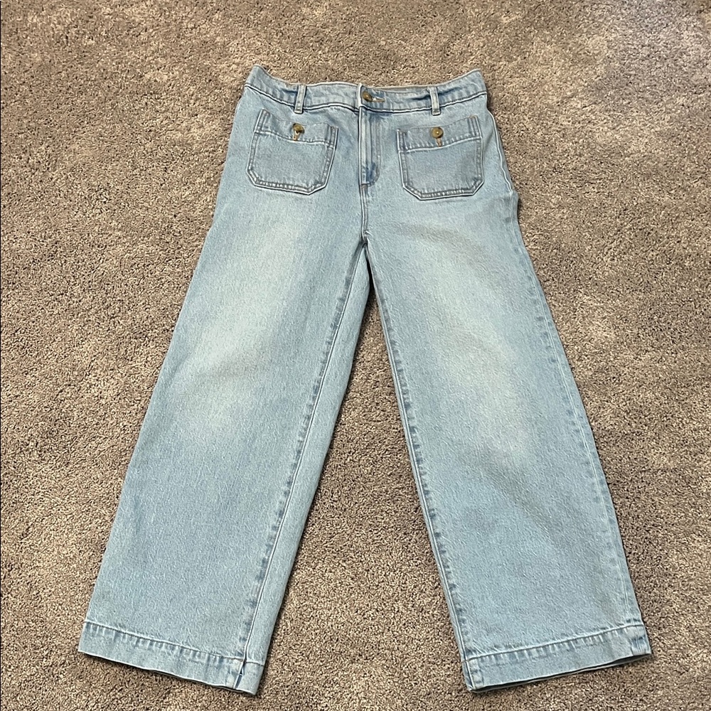 LOFT Light Blue Wide Leg Jeans